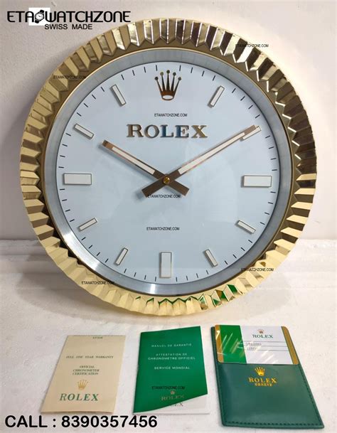 rolex clock wall|Rolex wall clock for sale.